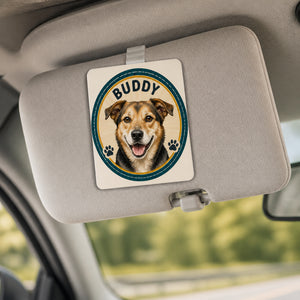 Custom Pet Portrait Car Vent Clip – Name Badge Rosette - Personalized Car Visor Clip d3029f3a-1c40-4913-9430-a3aacfe0bacf.jpg