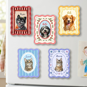 Personalized Pet Portrait Fridge Magnet, Custom Dog Cat Photo Magnet, Pet Lover Gift, Dog Mom Magnet, Gift for Pet Owner d3111ade-0983-463e-a9cd-76f3c2162e3e-4.png