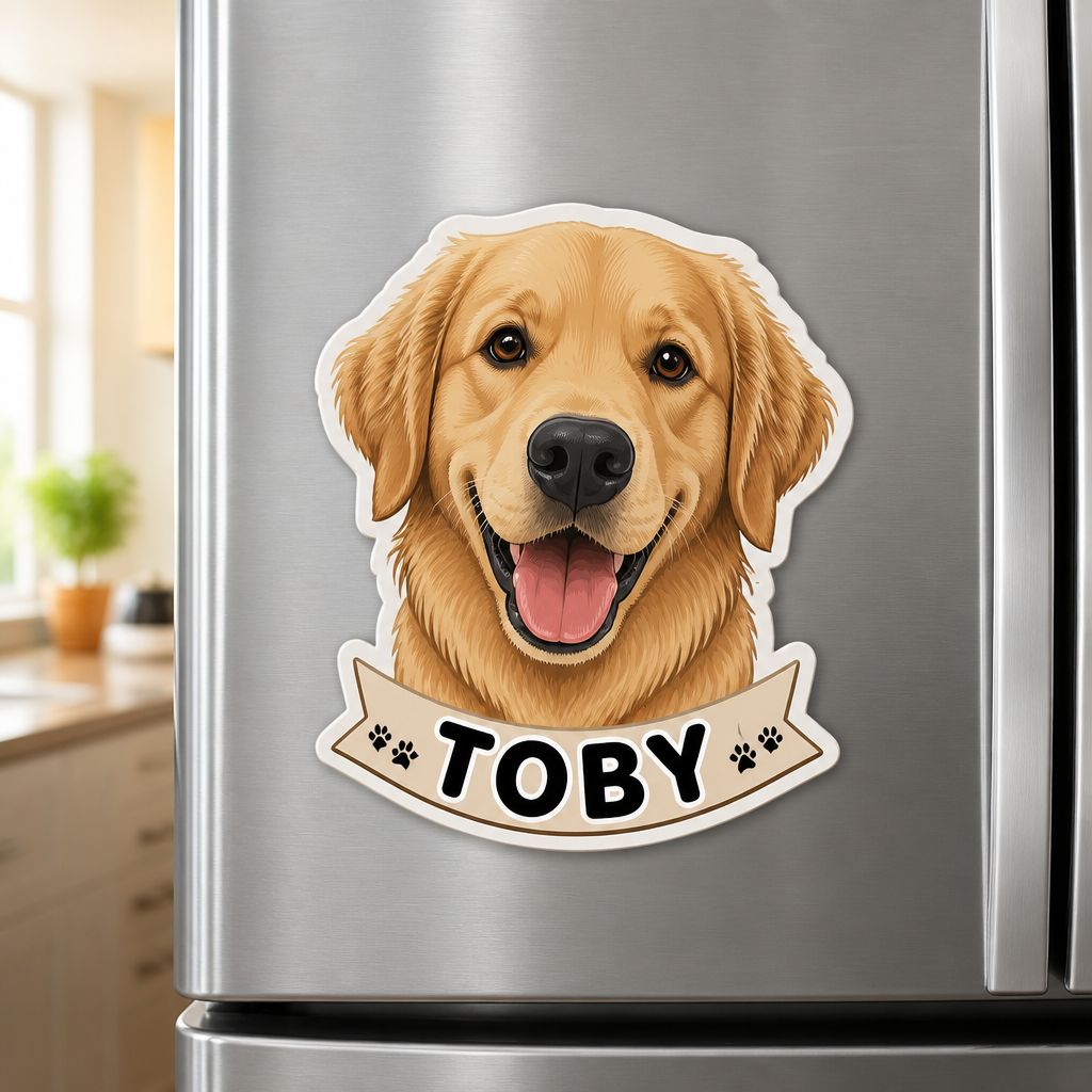 Custom Pet Head Name Magnet – Photo to Art - Personalized Custom Shape Fridge Magnet d3168e25-1f55-4e57-8611-33b84ca19d95.png