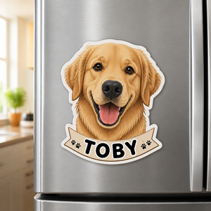 Custom Pet Head Name Magnet – Photo to Art - Personalized Custom Shape Fridge Magnet d3168e25-1f55-4e57-8611-33b84ca19d95.png
