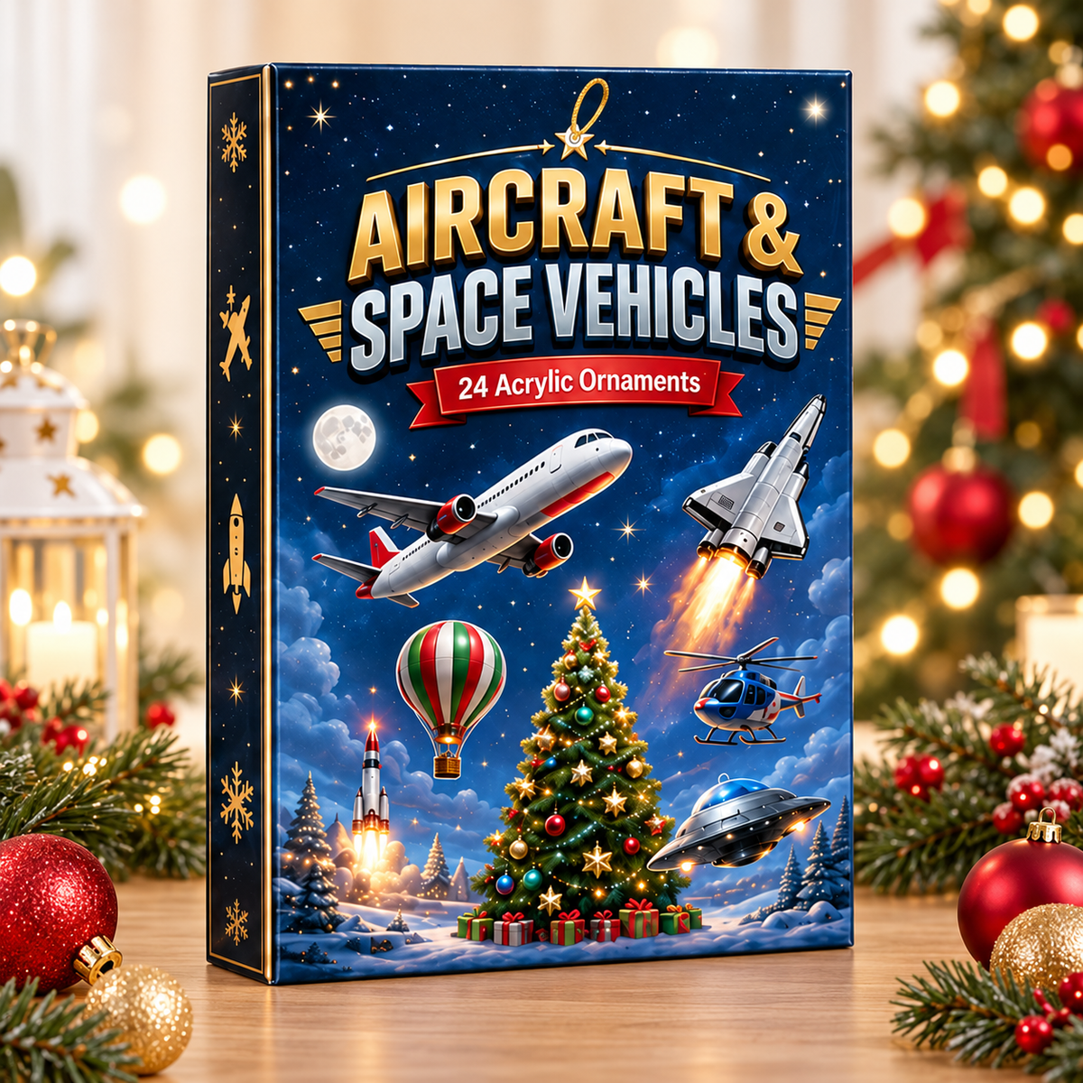 Aircraft & Space Vehicles Advent Calendar 2026 - 24-Day Festive Countdown, Acrylic Charms Blind Box - Gift For Kids, Family & Friends d31cb49c-ac7b-45b9-8204-df17642e1c30-aircraft-box.png