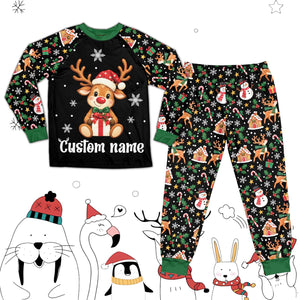 Personalized Reindeer Christmas Pajamas Set, Custom Name Xmas PJs, Gingerbread House Snowman Matching Family Sleepwear, Holiday Lounge Gift d31f58ee-e224-4bbc-90b6-65c3740e7584-il_fullxfull.8575080088_3gf2.jpg