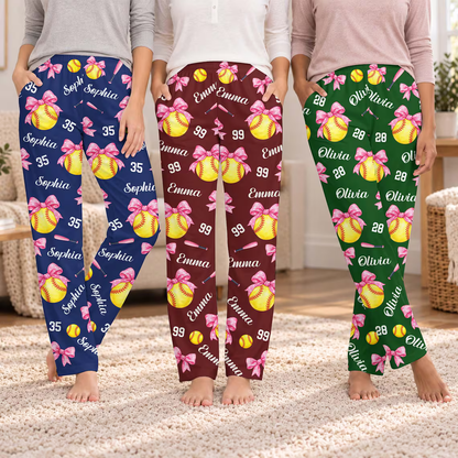 Personalized Softball Lounge Pants, Custom Name & Number, Pink Bow Design d3279c31-7b9f-4447-8d53-12188d657b1a-5_converted.png