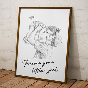 Father's Day Gifts, Custom Gift With Photo Father's Day Gift For Dad, Husband - Personalized Poster
