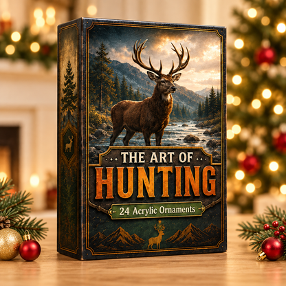 Art of Hunting Advent Calendar 2026 - 24-Day Festive Countdown, Acrylic Charms Blind Box - Gift For Hunting Lovers d33d8853-efa1-40f7-a5cc-a385c156abcb-hunting-box.png