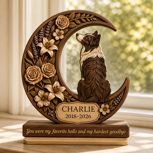 Starry Laurel Pet Memorial Wooden Stand — Name & Years - Personalized Wooden custom shape Standing 2 layer (5mm) d3502be7-edc4-42a7-a063-0d6a6b46ab03.png