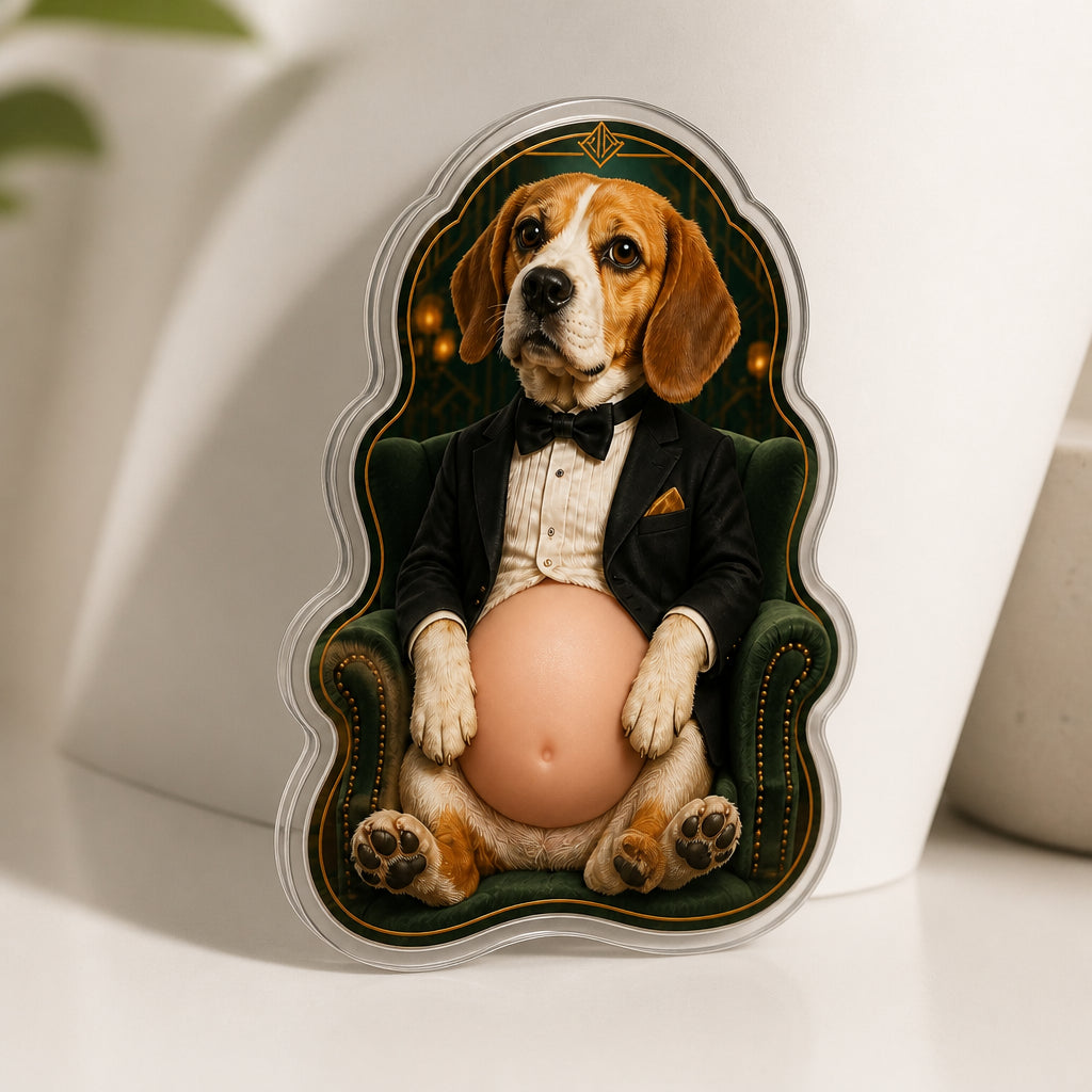 Custom Pet Speakeasy Portrait Fridge Magnet - Personalized Acrylic Refrigerator Magnet - Soft Rubber Belly d3624c3c-3e9d-43aa-aadc-61175953e422.jpg