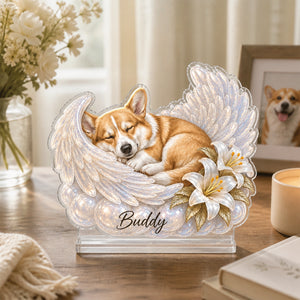 Custom Pet Memorial Acrylic Standee – Angel Moon Portrait with Name - Personalized Acrylic Custom shape Standing 1 layer (FS) d37dfaae-8374-4420-873c-ddd172b78f61.jpg