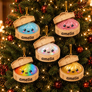 Personalized Glitter Dumpling Ornament, Acrylic Squishy Style Christmas Ornament, Custom Name Ornament, Kids Christmas Gift, Holiday Decor d3812d9d-04fd-44d2-9b9d-0261f20b8ff8-1.jpg