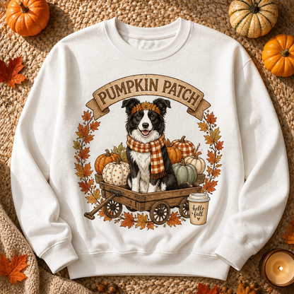Border Collie Pumpkin Patch Fall Sweatshirt - Sweatshirt d39c26ee-6cd7-48b2-ab42-b1fd590eca67.png