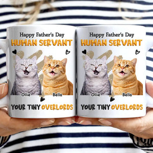 Custom Photo Human Servant Your Tiny Overlord - Personalized Mug