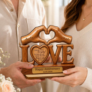 I Choose You Everyday Couple - Personalized Wooden Plaque - Heartfelt Anniversary Gift for Him, for Her