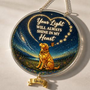Pet Memorial LED Flameless Candle – Starry Night Dog with Name - Personalized 1 Layered Suncatcher with Charm d3ae678e-914c-4a8b-9ddc-b17eedbf6d28.jpg