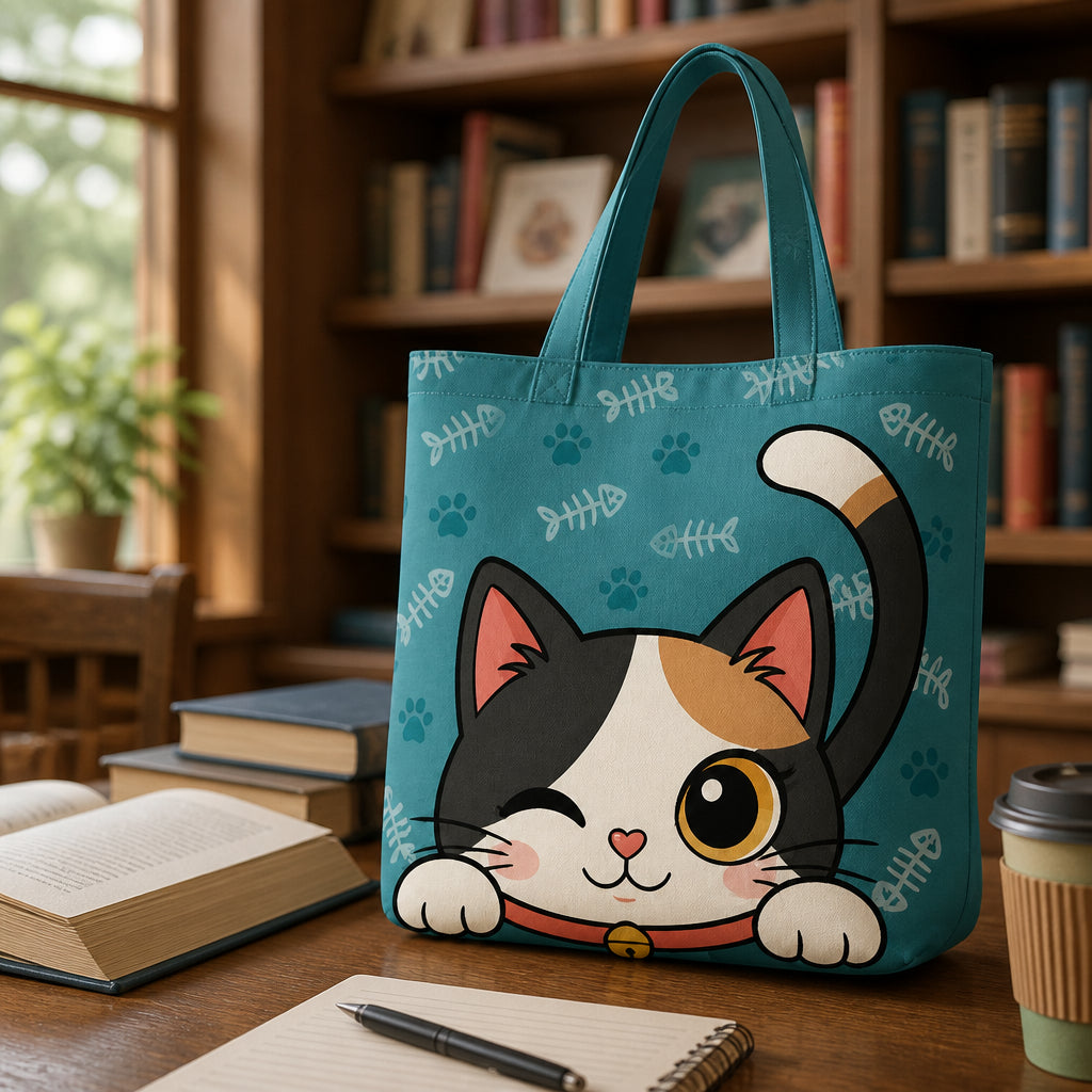 Peekaboo Kitty AOP Tote Bag - AOP Tote d3d5753e-92e5-46ca-a7dd-4bc672316204.jpg