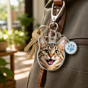 Custom Face/Pet Die‑Cut Acrylic Keychain - Personalized Custom Shape Keychain With Charm (1 Layered) d3eca1ba-a9ee-4959-a53f-9538346d2d8e.jpg