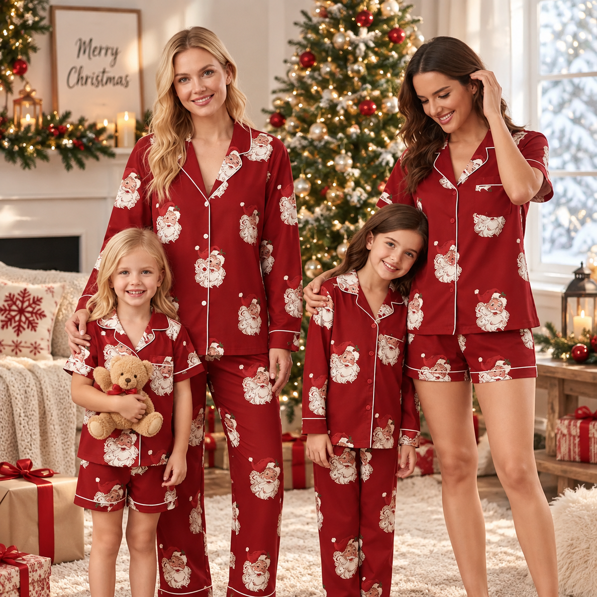 Vintage Santa Christmas Pajamas Matching Family Pajama Set Red Holiday Sleepwear Retro Santa Claus Matching Pjs Christmas Eve Loungewear d40bb334-52ae-4277-b5c4-97976fad68c1-e5092eee-1fb3-43f6-a698-087d6602be4a.png