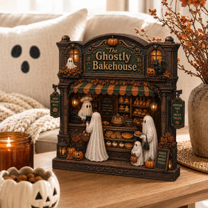 Ghostly Bakehouse Wooden Block, Halloween Ghost Bakery Decor, Spooky Pumpkin Shelf Sitter, Autumn Kitchen Counter Sign, Fall Home Decor d40bb86e-ca91-46ff-9f17-22e541b3ef9e-2.jpg