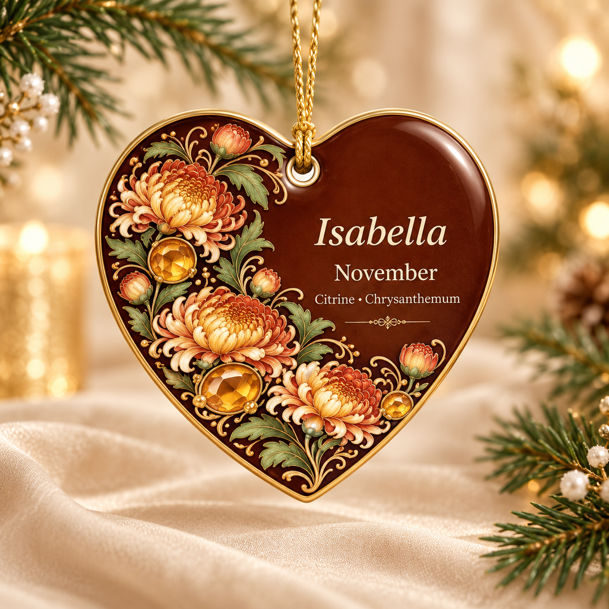 Birth Month Ornament, Personalized Heart Keepsake | Ceramic | Floral Birthstone Gift d40cbb76-2ccc-4a74-a863-934b2bc07809-59f28ce8-616d-4df7-8a2e-63743c74d61c.png
