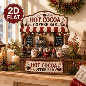 Hot Cocoa Coffee Bar Wooden Block, Winter Coffee Station Decor, Xmas Tiered Tray Sign, Rustic Coffee Café Decor, Christmas Gift d420fa2b-81a5-4d05-a59c-d4a90fa27059-2.jpg
