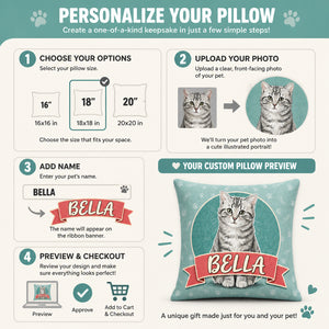 Custom Pet Portrait Pillow with Name Banner & Paw-Print Pattern - Personalized Pillow d429d5ac-e250-42ef-96e8-8a719affdcb5.jpg
