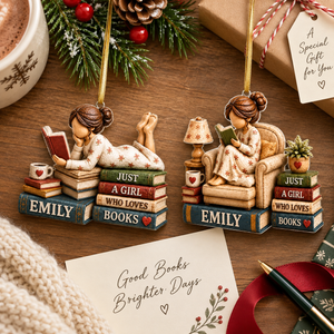 Personalized Book Lover Ornament, Custom Reader Christmas Gift, Bookworm Acrylic Ornament, Gift For Her, Bookish Tree Decor d43500f4-2bfe-44aa-9fdd-632085195a9f-9ca192b6-f8c0-4660-82cd-8ac253b2723b.png