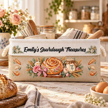 Custom Sourdough Baking Basket Gift For Sourdough Lovers - Personalized Storage Basket d4485dba-3e49-4683-bbce-159b48d9cdd5-3.jpg