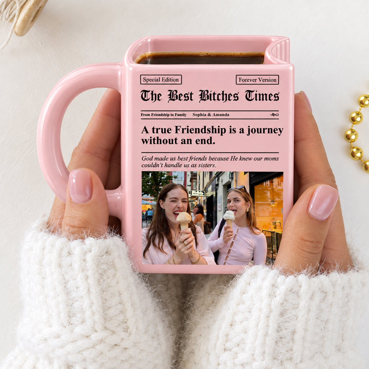 Friendship Newspaper Custom Photo Best Friend Keepsake - Personalized Book Shaped Mug - Christmas Gifts d44e554f-a13d-4e29-9d82-e1eb575367f8-banner-1.jpg