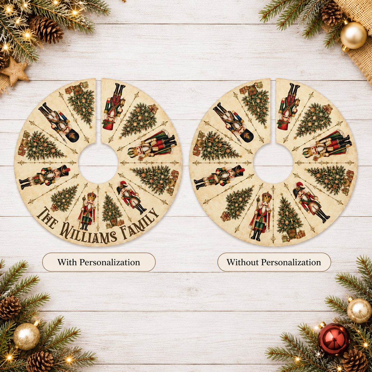 Nutcracker Christmas Tree Skirt, Personalized Family Name, Victorian Christmas Decor, Custom Holiday Keepsake, Family Gift d4554290-80ef-4a75-92da-b530867d52f0-Th-m-Noel_-c-nh-n-h-a-ho-c-kh-ng.png