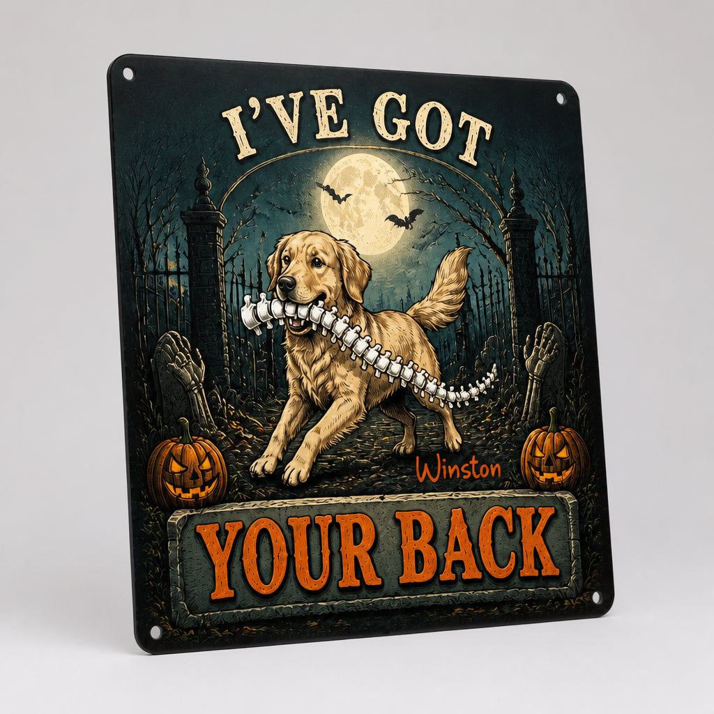 Personalized Halloween Dog Metal Sign – I've Got Your Back - Personalized Metal Sign d45757bc-36bc-4877-a7ff-6547aee9ad86.jpg