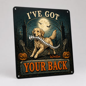 Personalized Halloween Dog Metal Sign – I've Got Your Back - Personalized Metal Sign d45757bc-36bc-4877-a7ff-6547aee9ad86.jpg