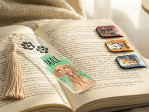 Custom Dog Cat Magnetic Bookmark, Personalized Dog Photo Bookmark, Pet Portrait Leather Bookmark, Pet Remembrance Gift, Pet Book Lover Gifts d45f35b3-034a-45e0-855d-bbf04bfed2c8-il_fullxfull.7770878069_8nyr.jpg