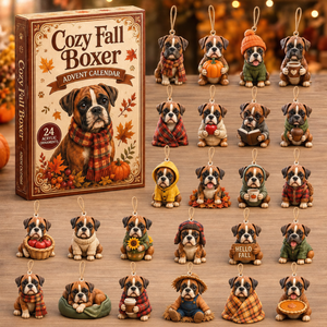 Cozy Fall Boxer Advent Calendar 2026 - 24-Day Festive Countdown, Acrylic Charms Blind Box - Gift For Boxer Lovers d4603939-f517-47b6-867f-b602d1c90cee-boxer-box-charms.png