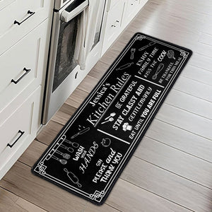 My Kitchen Rules - Personalized 2-piece Mat - Kitchen Decoration, Gift For Mom, Grandma d46a5011-f6a1-4ce5-ba64-bc88be6824fb-2.jpg