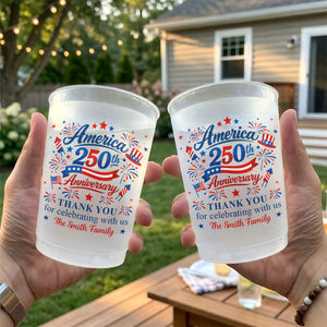 Thank You For Celebrating With Us - Personalized Cups