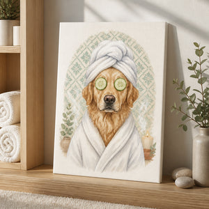Custom Pet Spa Day Portrait Canvas - Personalized Canvas d4a52472-65dd-4096-9af1-9b70a0b035f2.jpg