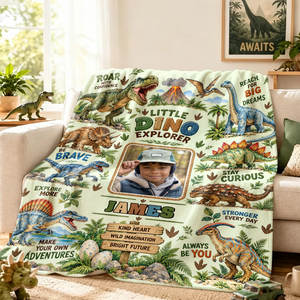 Personalized Dinosaur Photo Blanket – Little Explorer Custom Throw for Boys d4ad731f-49a9-455f-b74a-f6913a904bdf-e0ca74896f26be45867e76ce1e6be951.png