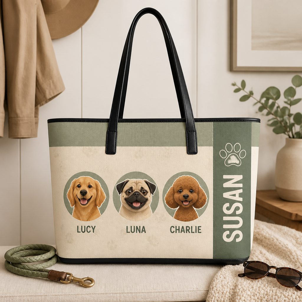 Custom 3‑Pet Portrait AOP Tote – Owner Name & Paw Motif - Personalized AOP Tote d4aef20e-d068-432f-b4fb-3759385adeec.png