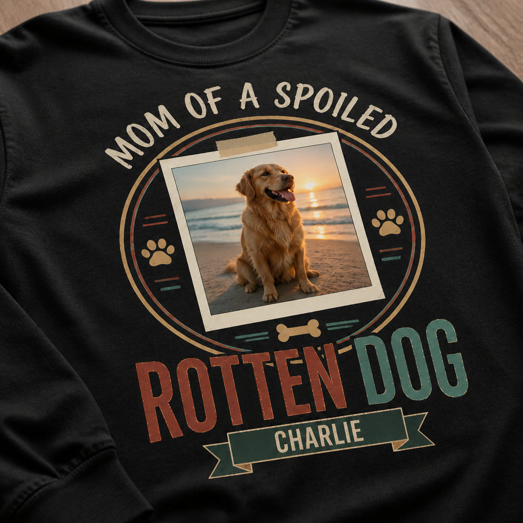 Spoiled Rotten Dog Mom Photo Long-Sleeve Tee - Personalized DMM Long Sleeve Tee d4b60af7-1683-4c48-a353-1bc872e5d369.jpg