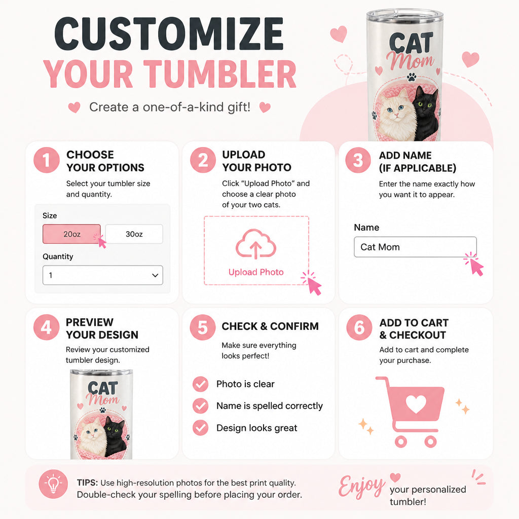 Cat Mom Tumbler — Life Is Better With Cats (2-Photo Pet Portrait) - Personalized Tumbler d4b77b07-b4f0-46fb-9735-df7cd9957a96.jpg