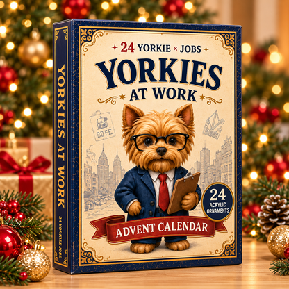 Yorkies At Work Advent Calendar 2026 - 24-Day Festive Countdown, Acrylic Charms Blind Box - Gift For Yorkshire Terrier Lovers d4c2dac8-4464-49ea-8416-1dafc17a58b0-yorkie-box.png