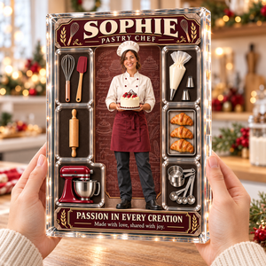 Personalized Pastry Chef Acrylic Block – Custom Photo & Name Baker Figure, Bakery Decor & Pastry Chef Appreciation Gift d4cb8341-7550-47fb-9d70-fee20a44a7e8-Personalized-pastry-chef-acrylic-keepsake-1.png