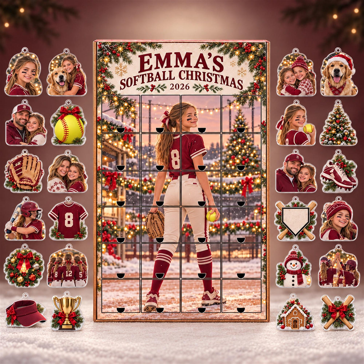 Personalized Softball Advent Calendar with 24 Custom Photo Acrylic Ornaments, Player Number Christmas Gift for Softball Family and Coach d4cd4b1b-7ca7-4240-87c0-59dfe2c592bf-il_fullxfull.8648767089_gdmj.jpg