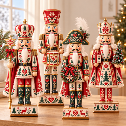 Scandinavian Nutcracker Wooden Block, Nordic Christmas Folk Art Decor, Red Green Nutcracker Soldier Tabletop Shelf Decoration d4d2b204-e79d-4ed7-ae87-a331db727af2-e4d7d707-e01f-47d8-8f14-bf76a3a611cd-1-.png