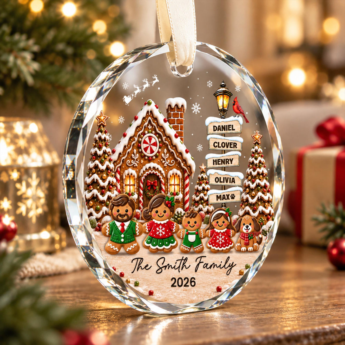 Personalized Christmas Gingerbread Family Ornament, Custom Family Members Gifts, Family with Dog Ornament, Family Keepsake, Grandma Gifts d4f4d6d7-4b7d-48bf-a49d-dcd33895f031-2.jpg