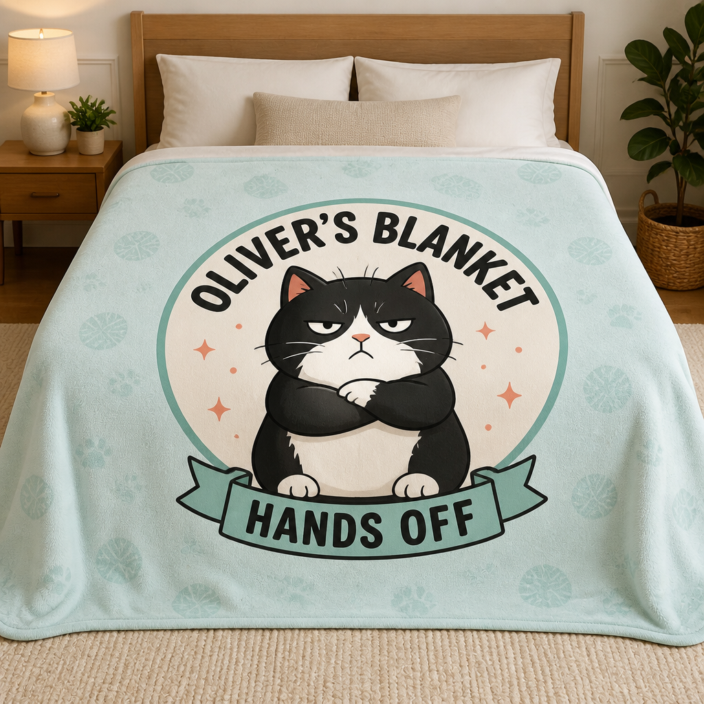 Personalized Cat Blanket — Hands Off (Grumpy Cat Edition) - Personalized Blanket d4f83a6f-f437-4b68-9e3f-2eb99ee2cd75.png