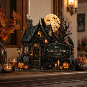 Personalized Haunted House Wooden Block, Custom Family Halloween Decor, Spooky House Table Decor, Gothic Halloween Keepsake, Halloween Gift d502a86b-fa7c-4825-90d6-715298c0f728-192d6c9e-41f7-47a1-b677-69e42fec387b.png