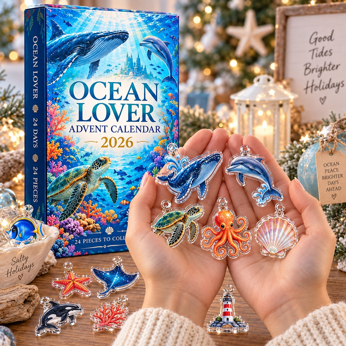 Ocean Lover Advent Calendar 2026, 24 Acrylic Hanging Tokens, Sea Life Countdown Gift, Coastal Holiday Decor d50c1203-c605-4f24-a4d9-8ec96024b48c-351bab02-19af-4ecd-a21f-693ae704bbb2.png
