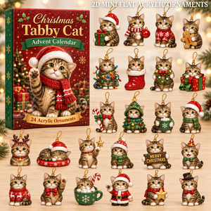 Christmas Tabby Cat Advent Calendar 2026 - 24-Day Festive Countdown, Acrylic Charms Blind Box - Gift For Cat Lovers d5161d21-fac2-42e2-9360-ca6940a495c4-tabby-cat-text.png