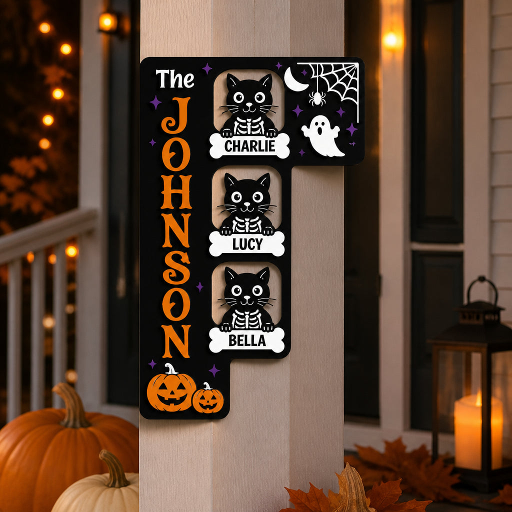 Halloween Skeleton Cats Corner Wood Acrylic Sign – Personalized Family & Pet Names - Personalized Wood Acrylic Sign d516fcfe-dec0-402a-86aa-9a9f4e9d5cf3.jpg