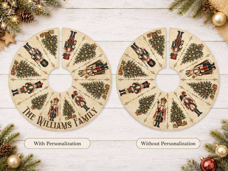 Nutcracker Christmas Tree Skirt, Personalized Family Name, Victorian Christmas Decor, Custom Holiday Keepsake d52260eb-5082-4655-8a4f-211d27b9d7ba-sfg-2-.jpg